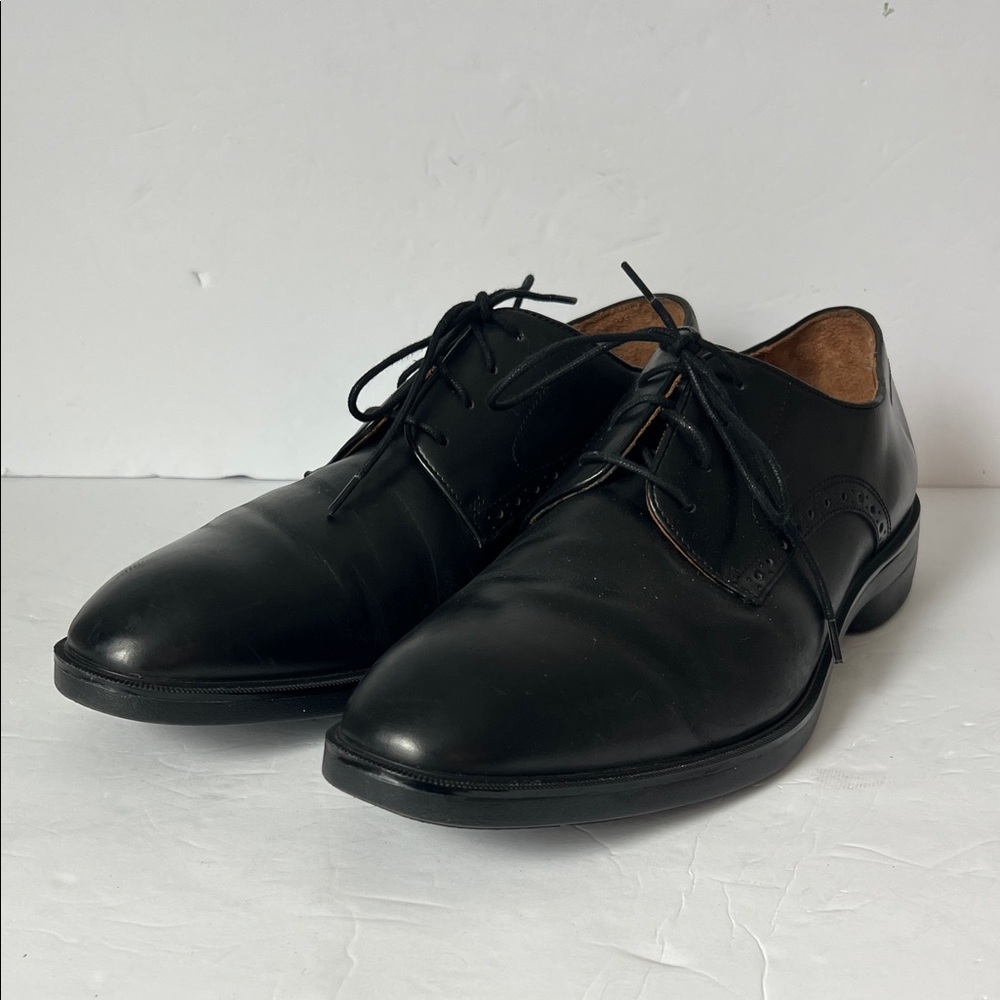 Johnston &‎ Murphy Men's Ronan Plain Toe Black Oxford Loafer Dress Shoe, sz 11 =